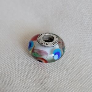 Retired Pandora Folklore Murano Glass Charm